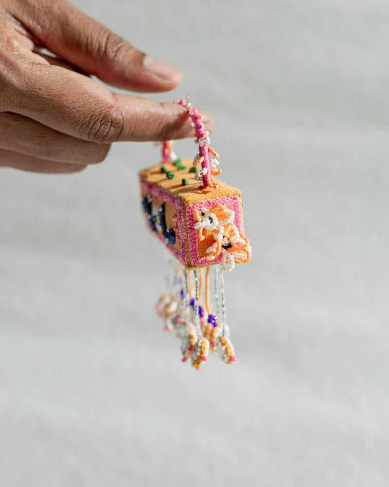 Maldives handmade hoop earrings