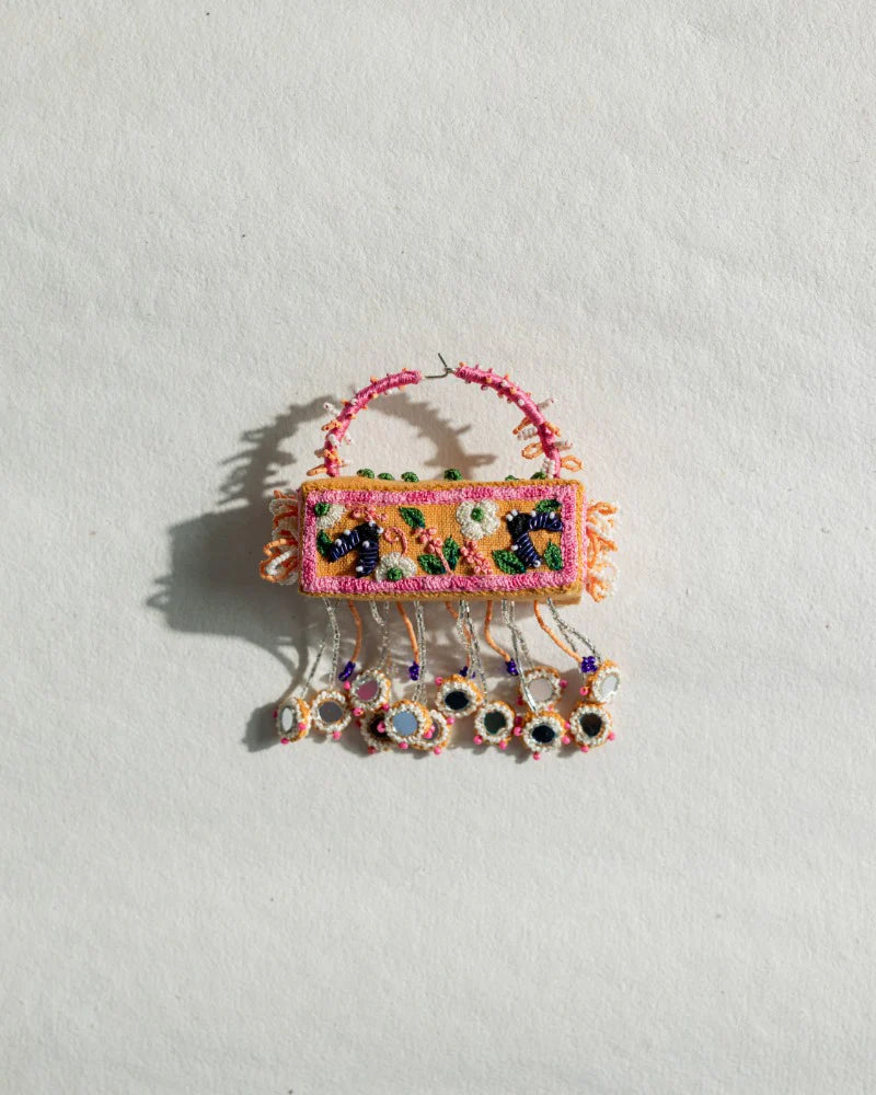 Maldives handmade hoop earrings