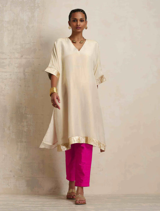 Ivory Tissue Kurta Co-ord Set