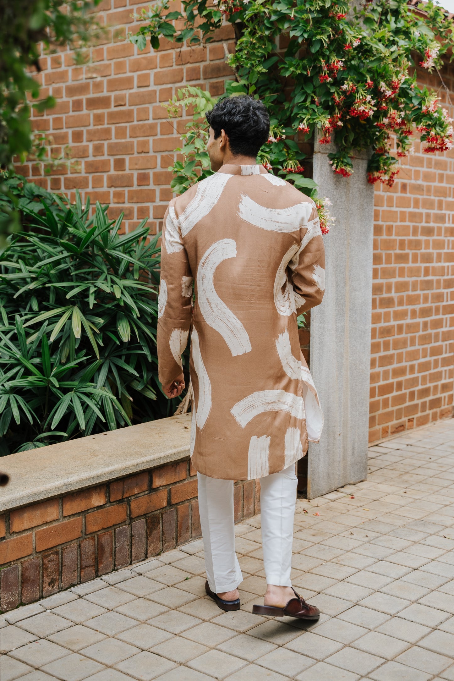 Sand Modern Art Kurta