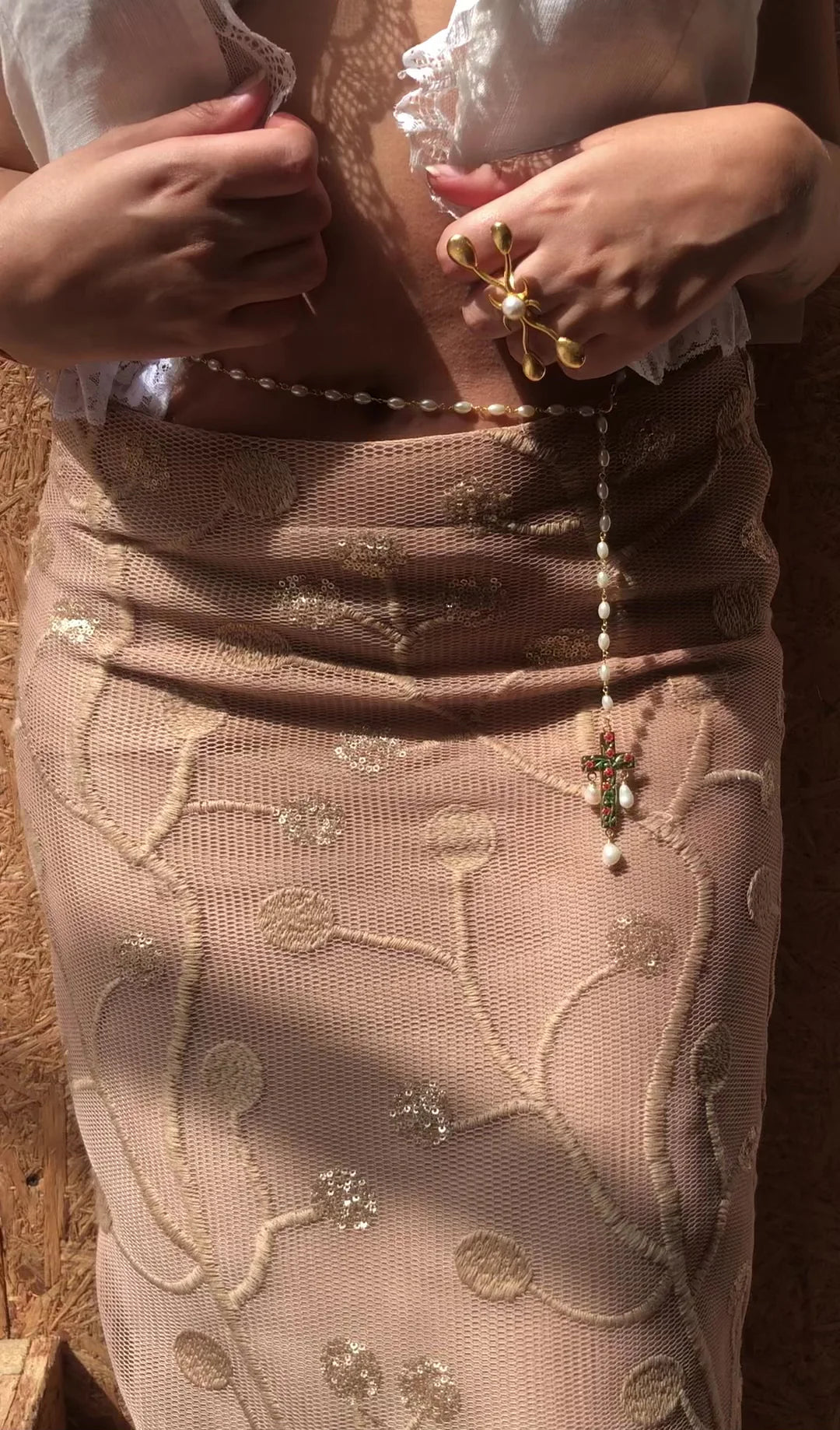 Crucifix Waist Chain