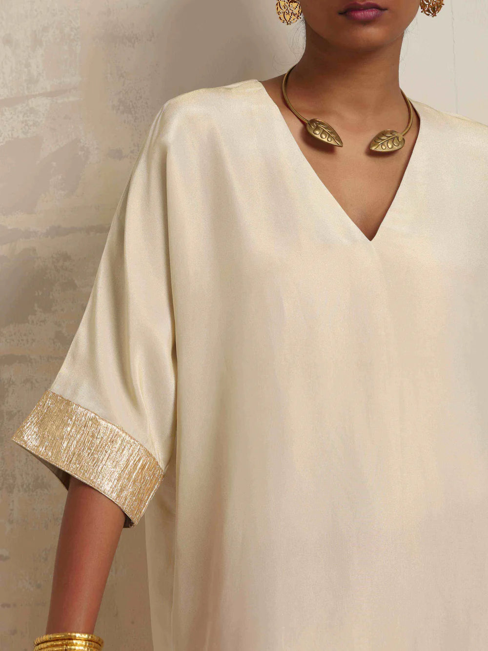 Ivory Tissue Kurta Co-ord Set