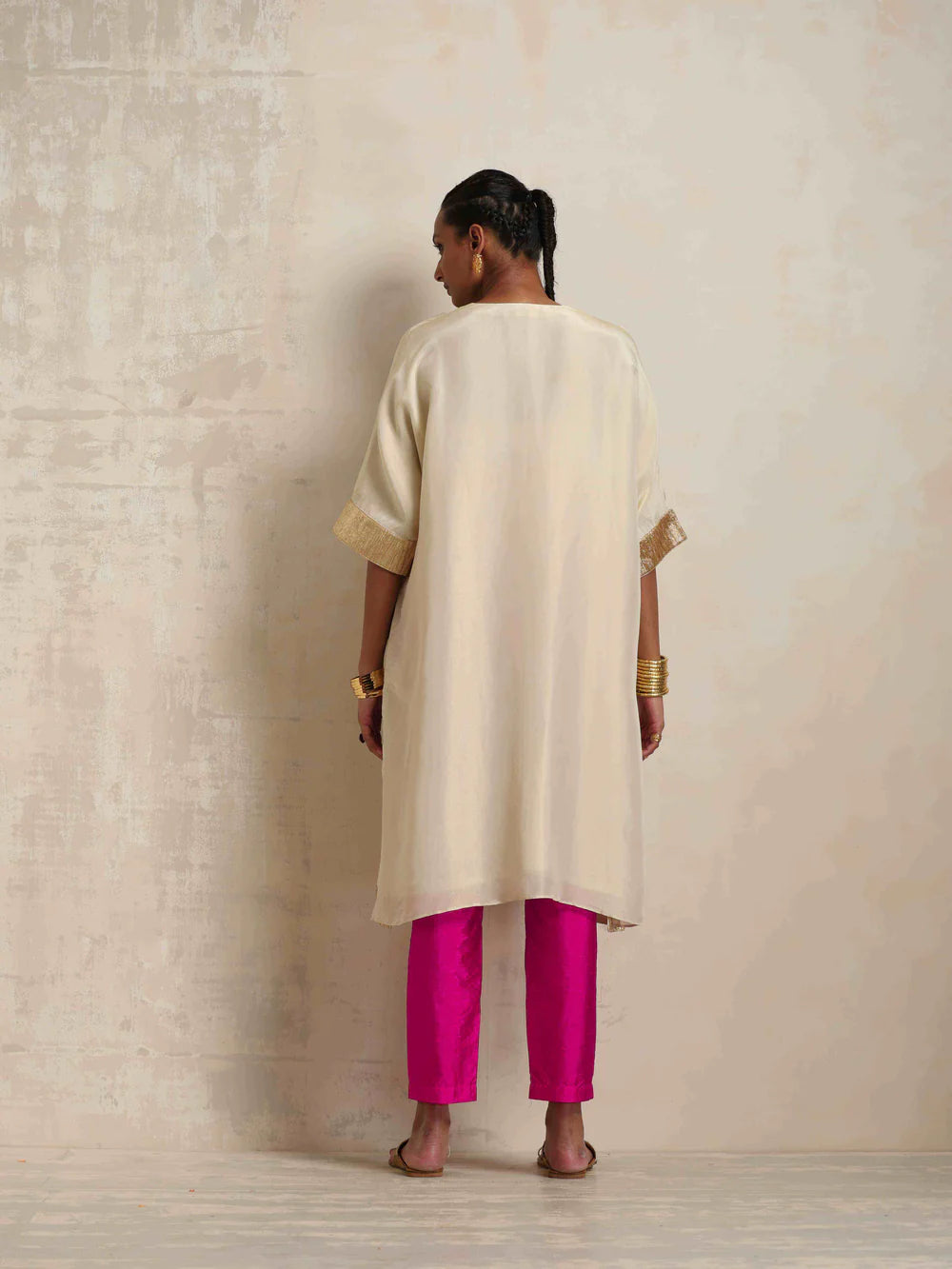 Ivory Tissue Kurta Co-ord Set