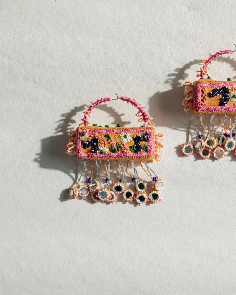 Maldives handmade hoop earrings