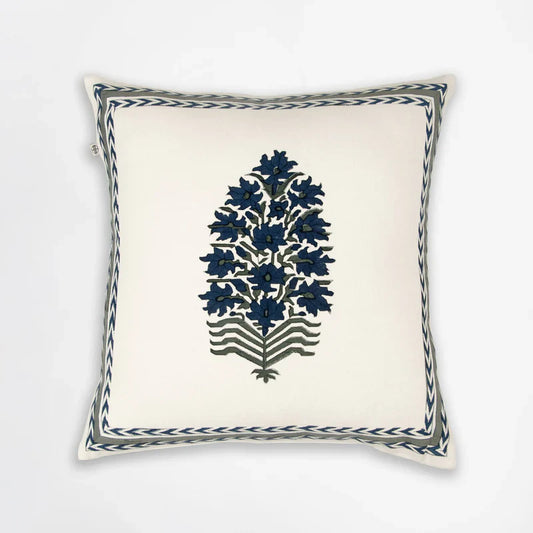 ARECA BLOCK PRINTED CUSHION COVER