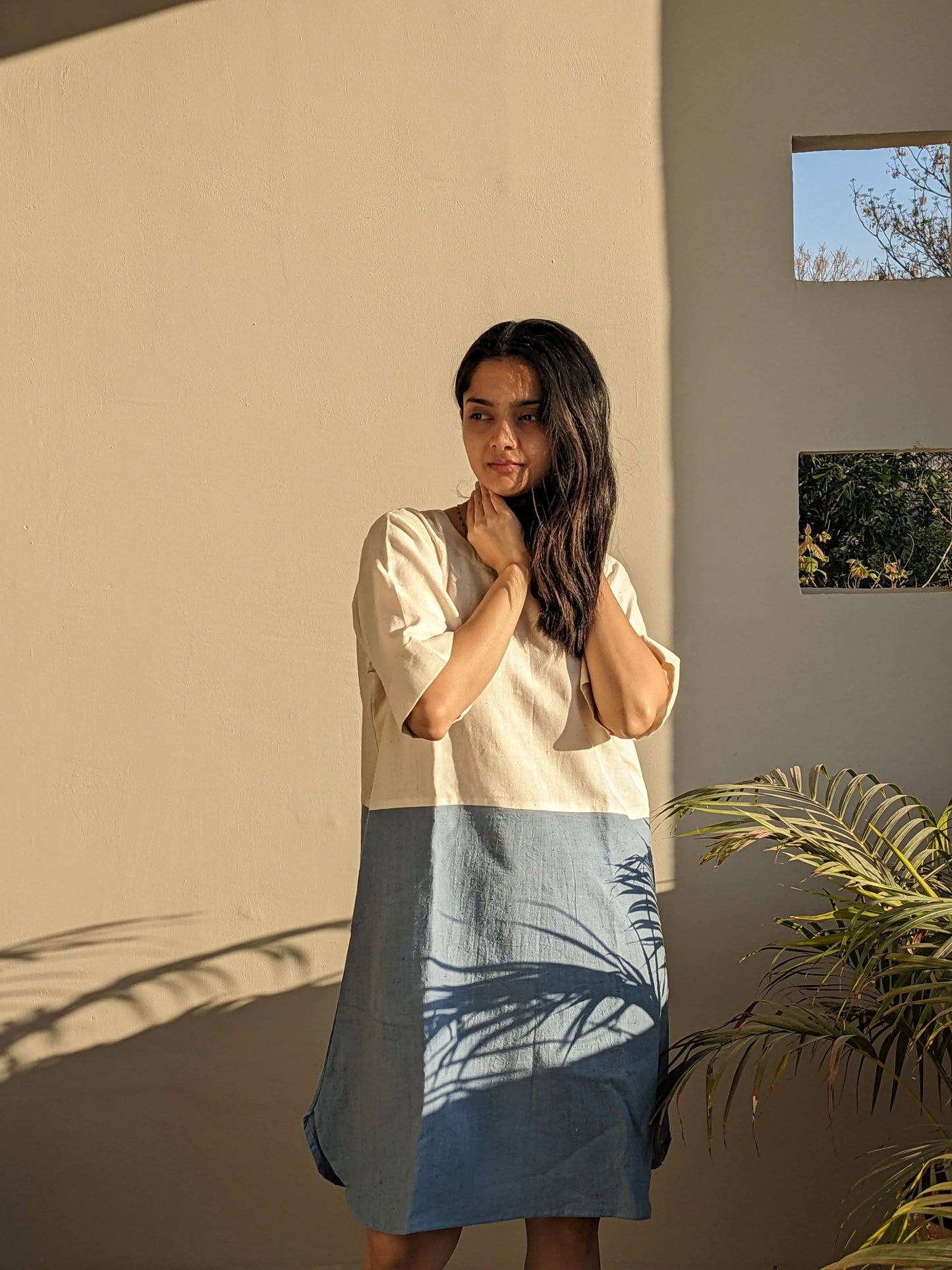 Dhaani- Twin Block Dress