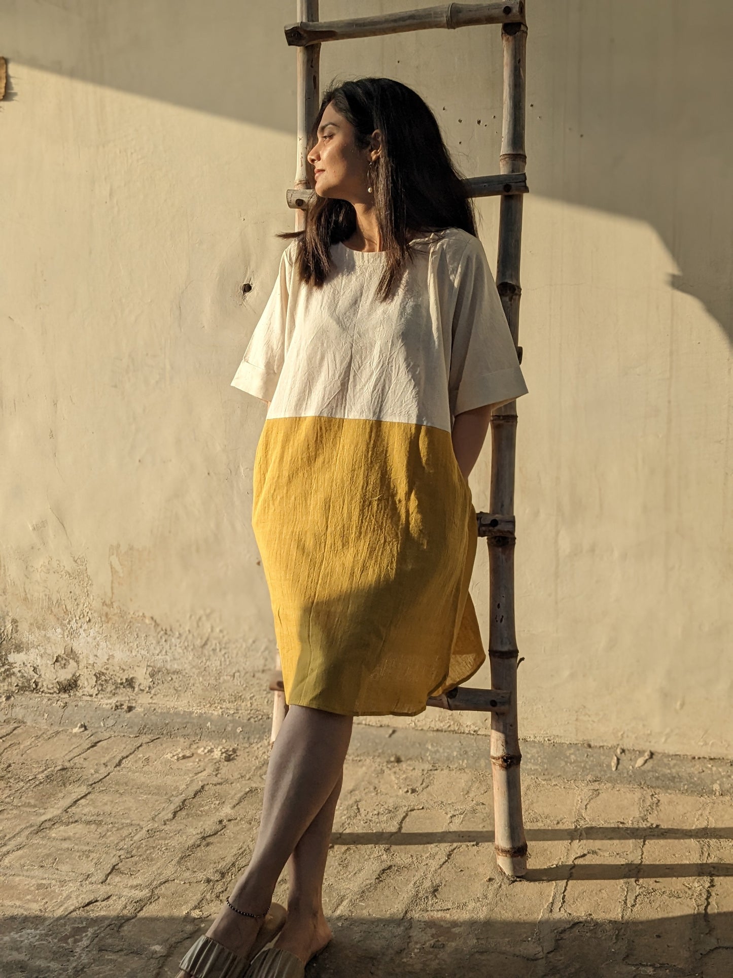 Dhaani- Twin Block Dress