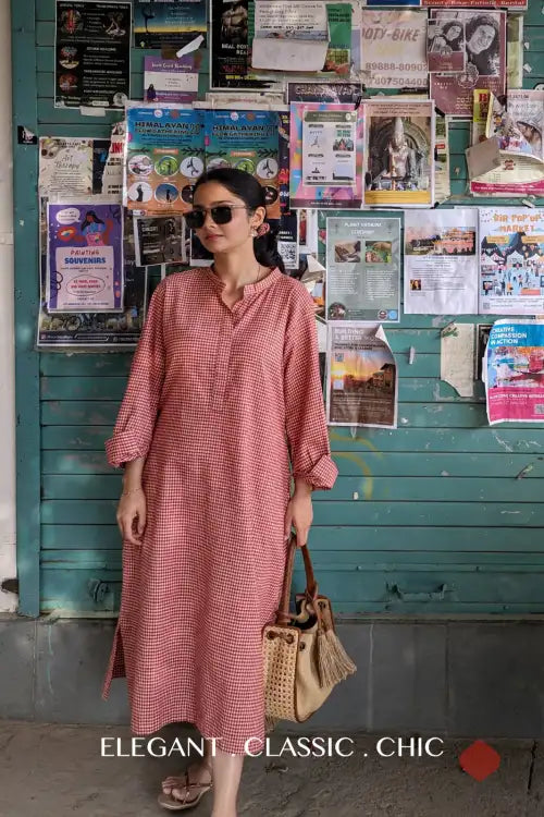 Gopika – Shirt Dress | Naturally Dyed | Handwoven Organic Cotton