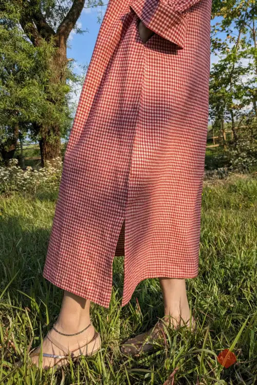 Gopika – Shirt Dress | Naturally Dyed | Handwoven Organic Cotton